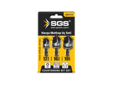 Sgs SGS1474 Havşa Matkap Ucu Seti 12mm-16mm-19mm