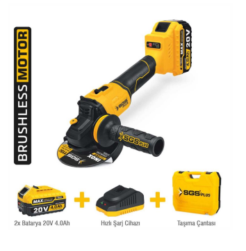 Sgs 5510 20V 2x4.0Ah Avuç Taşlama Makinesi