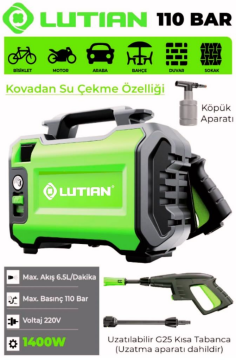 LUTIAN LT2161 1400W 110 Bar Basınçlı Yıkama Mak.