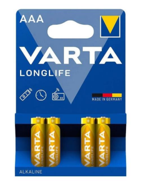 Varta Longlife Alkalin1.5 V İnce Kalem Pil 4 lü P.