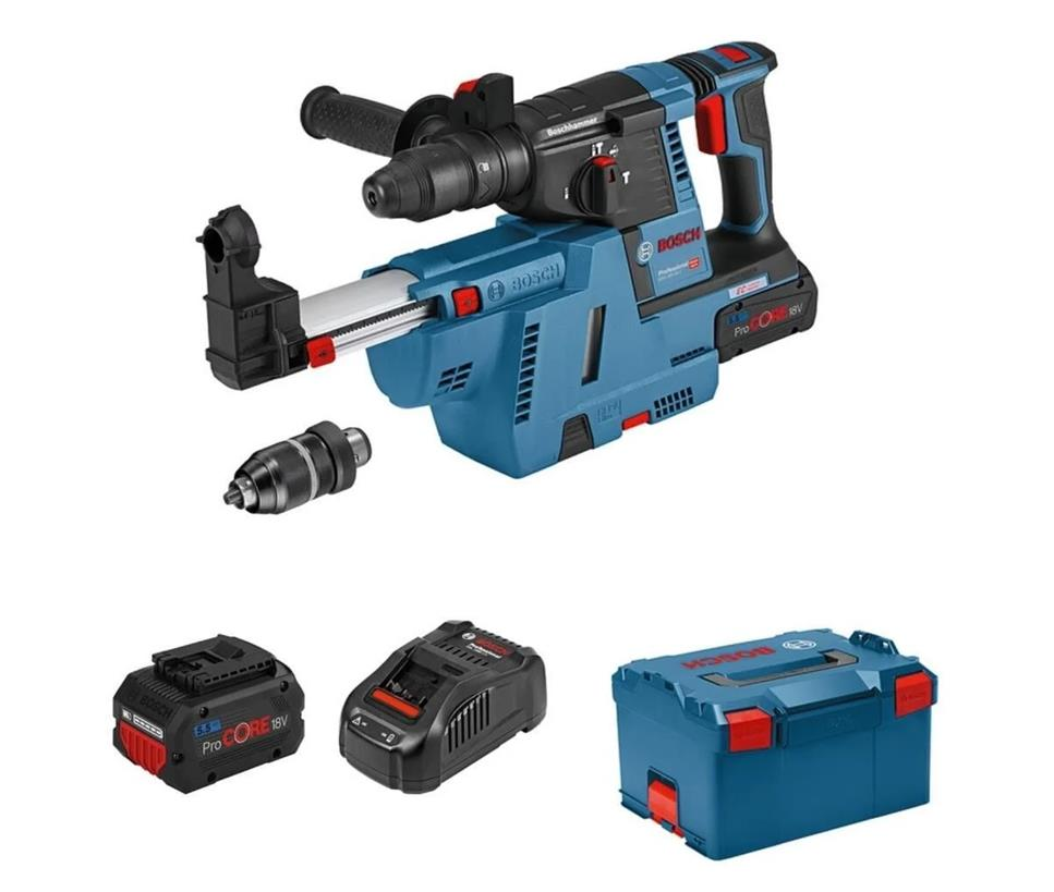 Bosch Gbh 18v-26 F 2x5.5A Toz Emmeli Kırıcı Delici