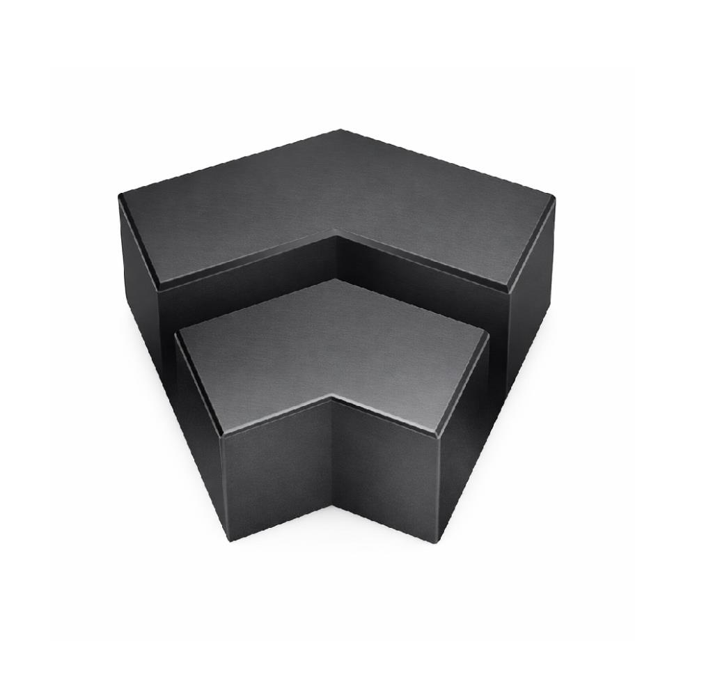 80x30 45 Derece Ortadan Kanal Dirsek Antrasit Adet