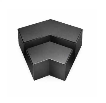 80x30 45 Derece Ortadan Kanal Dirsek Antrasit Adet