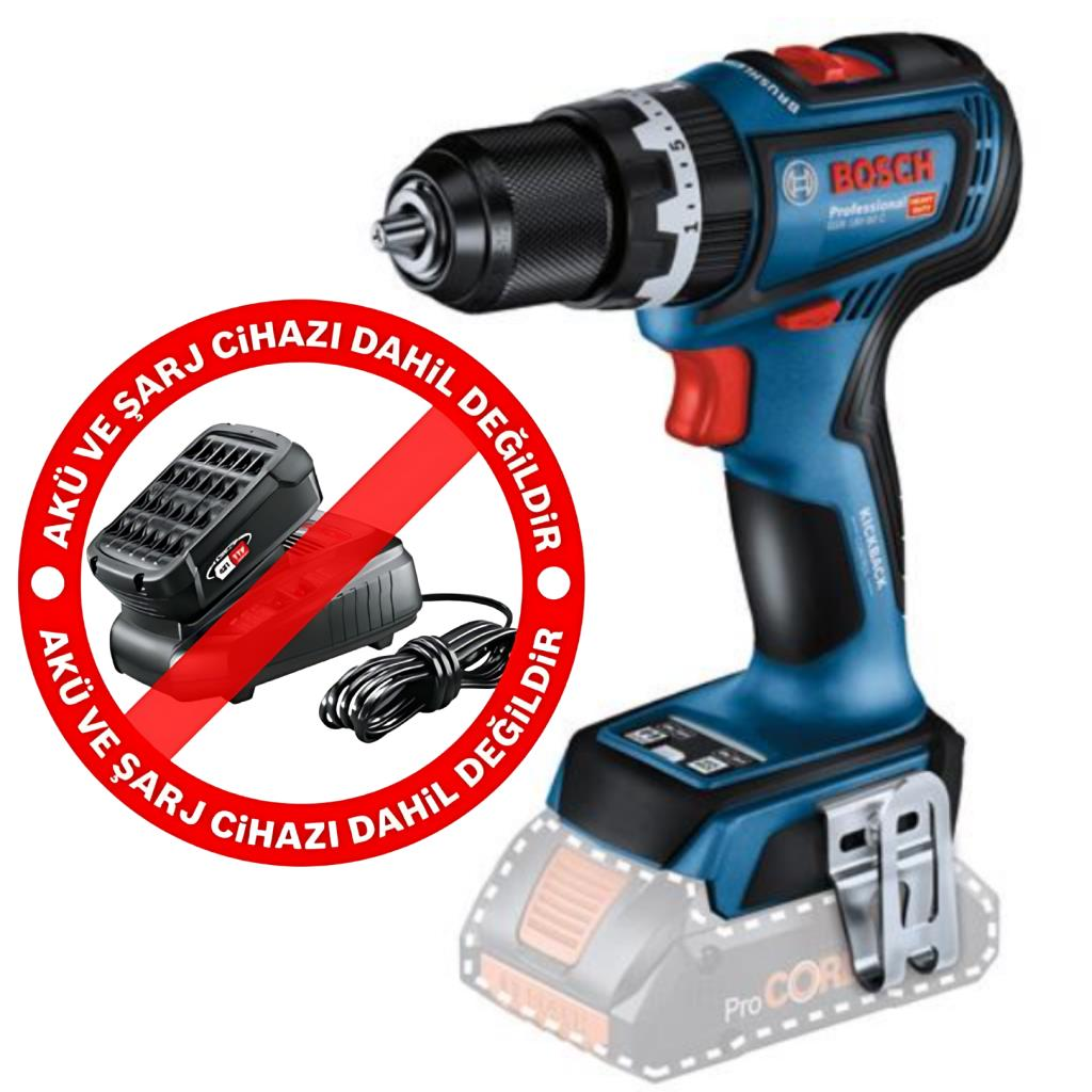 Bosch Gsb 18V-90C Akülü Darbeli Delme Vidalama Makinası Solo