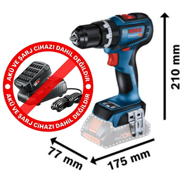 Bosch Gsb 18V-90C Akülü Darbeli Delme Vidalama Makinası Solo