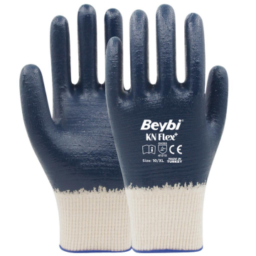Beybi KN Flex Plus Nitril Mavi Eldiven 10 No