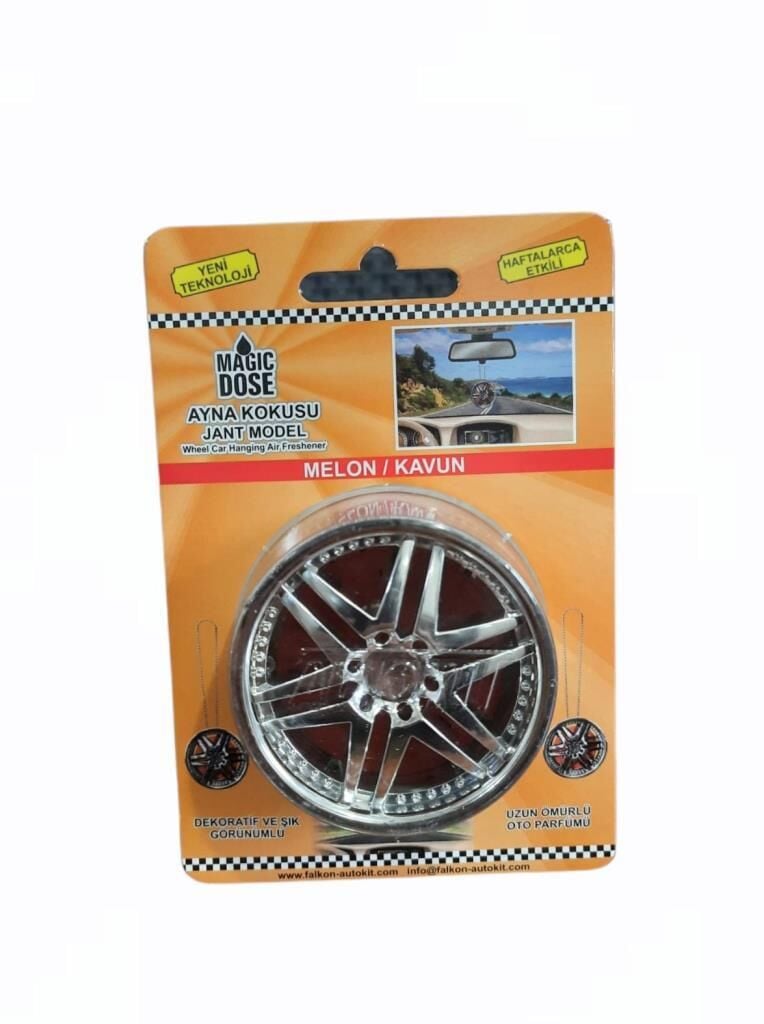 Autokit Asmalı Jant Model Ayna Kokusu ''Melon''