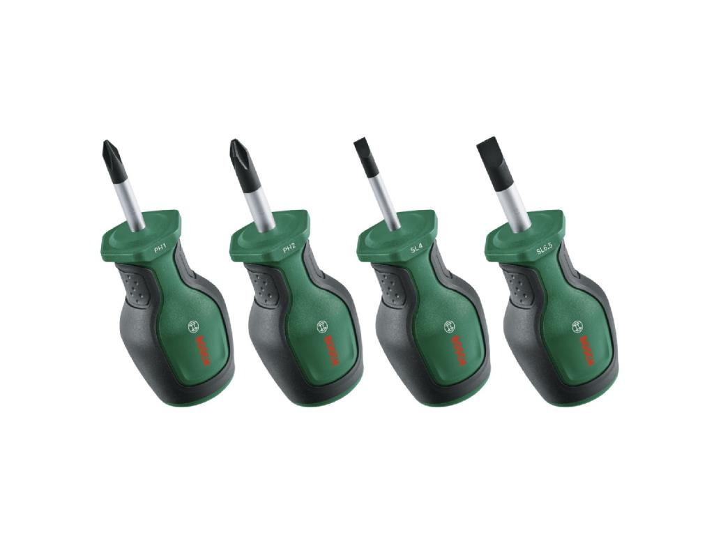 Bosch Kısa Tornavida Seti 4 Parça
