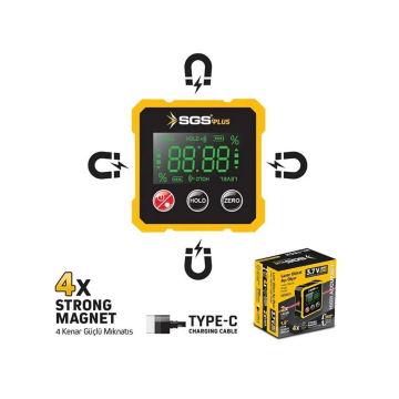 Sgs SGS5431 Lazer Mıknatıslı Dijital Açı Ölçer