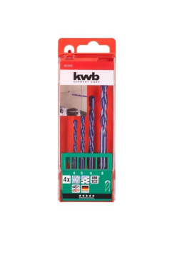 KWB Seramik Delme Uç Seti 4-8 mm 4 Parça 49051300