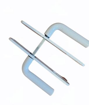 Alüminyum Aynalı Sosis Kapı Kol Yale Beyaz