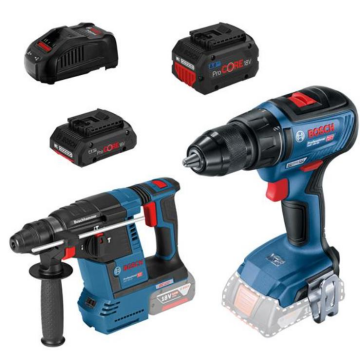 Bosch Gsr 18V-50 + Gbh 18V-26 1x 4,0 & 8,0 Ah