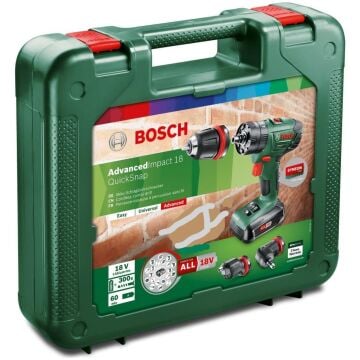 Bosch AdvancedImpact Akülü Delme Vidalama 18 (1,5 Ah,Tek Akü) - 06039A3400