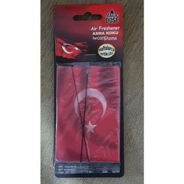 Magic Dose Asma Ayna Süsü Koku Türk Bayrağı