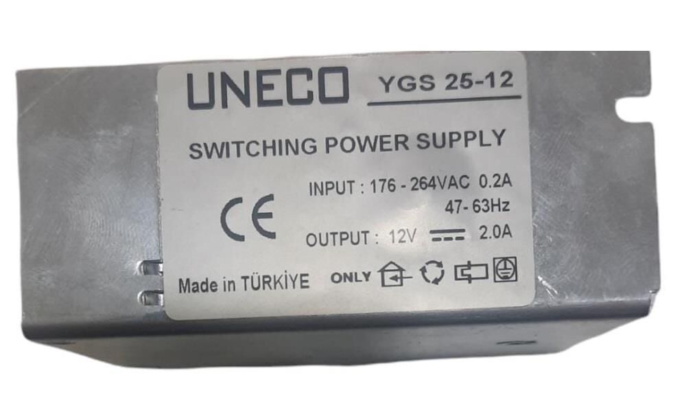 Uneco Led Trafosu İç Mekan 12v 2A YGS 25-12