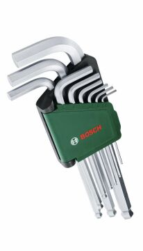 Bosch Home and Garden Alyan Anahtar Takımı Hex 9 Parça - 1600A02BX9