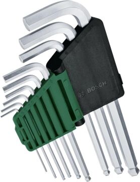 Bosch Home and Garden Alyan Anahtar Takımı Hex 9 Parça - 1600A02BX9