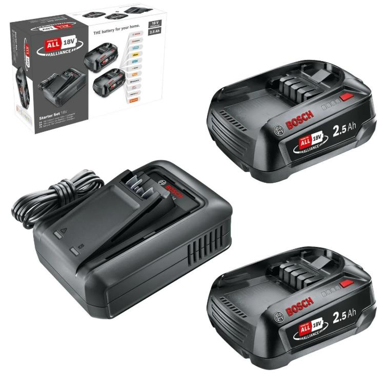 Bosch Başlangıç Seti Çift 18V (2x2.5 Ah+AL 18V-44)