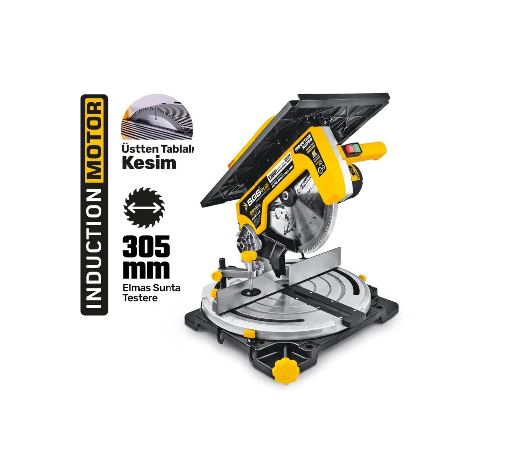 Sgs SGS5590 Gönye Kesme Üstten Tabla 1200w 305mm