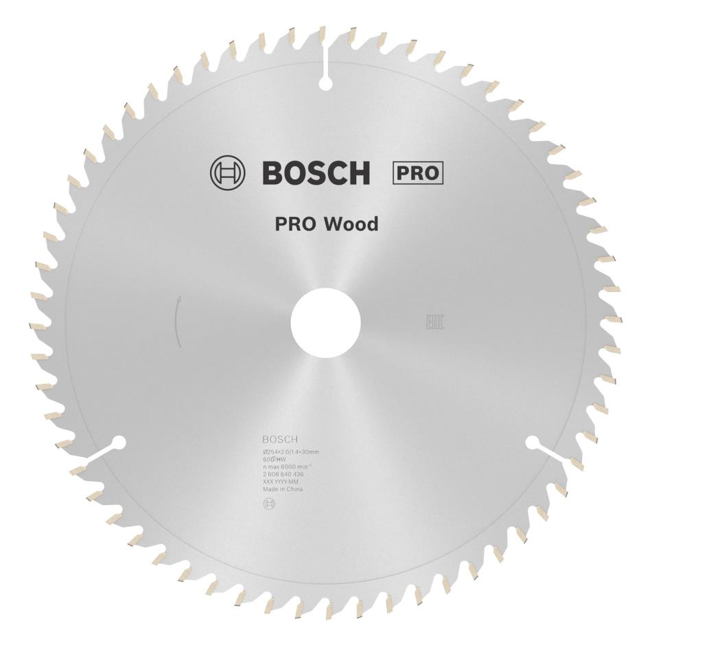 Bosch Ahş. Daire Testere Bıçağı 254x30x2,0mm 60Diş