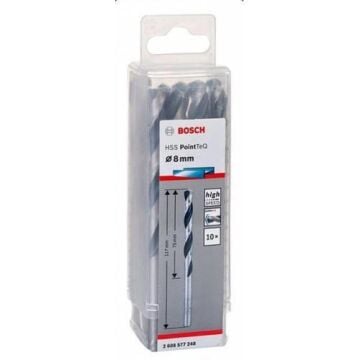 Bosch Hss Pointteq Metal Matkap Ucu 8,0mm 10 lu
