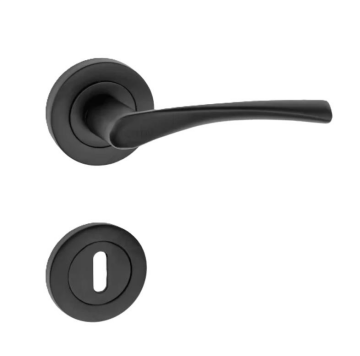 Nma Bravo Rozetli Kapı Kolu Oda Mat Siyah