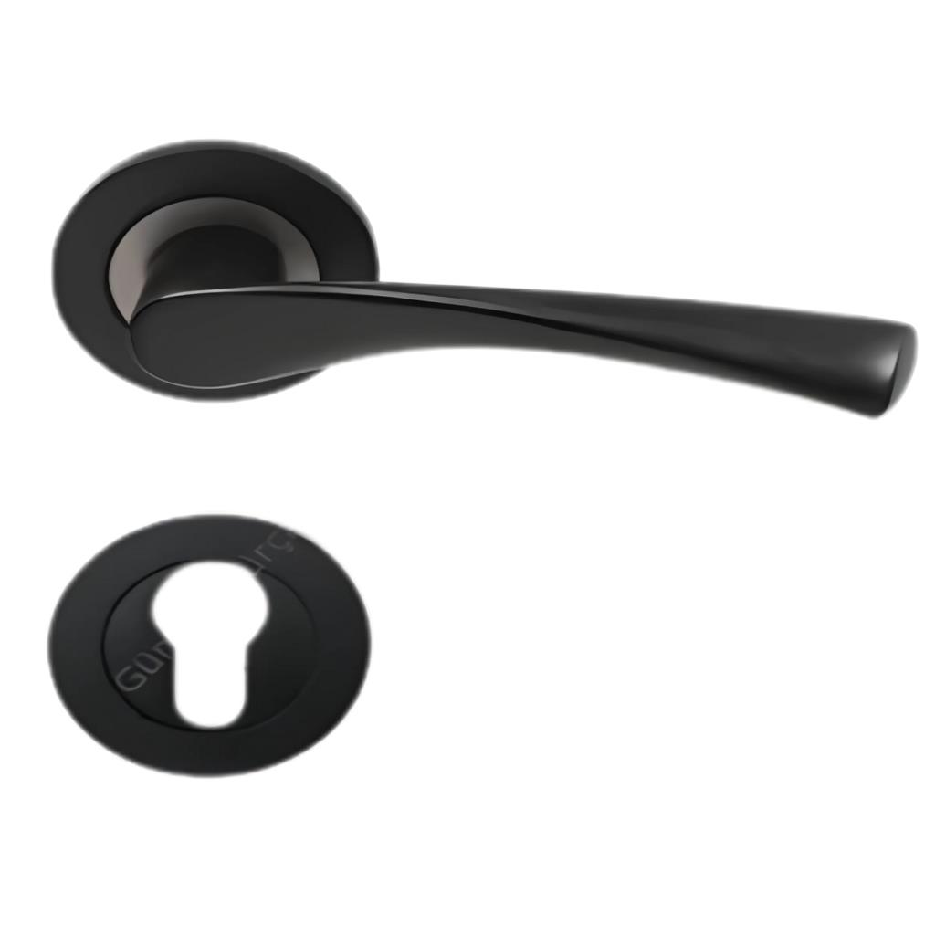 Nma Bravo Rozetli Kapı Kolu Yale Mat Siyah