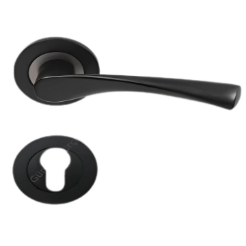 Nma Bravo Rozetli Kapı Kolu Yale Mat Siyah