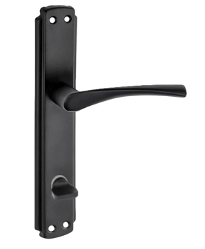 Nma Bravo Aynalı Kapı Kolu Wc Mat Siyah