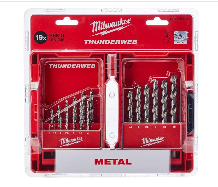 Milwaukee Thunderweb DIN338 Matkap Ucu Seti 19 Prç