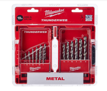 Milwaukee Thunderweb DIN338 Matkap Ucu Seti 19 Prç
