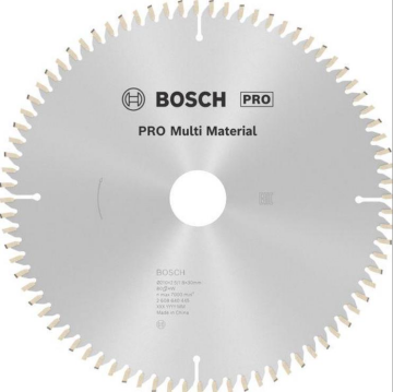Bosch MM Daire Testere Bıçağı 210x30x2,5mm 80 Diş
