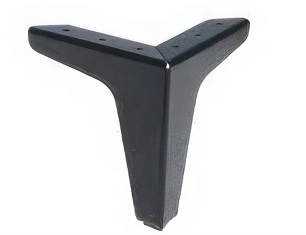 Eroğlu Everest Düz Kalın Dekor Ayak Siyah 14 Cm