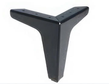 Eroğlu Everest Düz Kalın Dekor Ayak Siyah 14 Cm