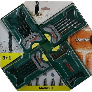 Bosch X-Line 3+1  Vidalama ve Matkap Ucu Seti