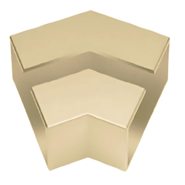 60x25 45 Derece Ortadan Kanallı Dirsek Bronz 2li