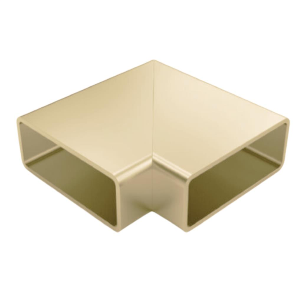 80x30 45 Derece Yandan Kanallı Dirsek Bronz Adet