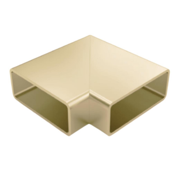 80x30 45 Derece Yandan Kanallı Dirsek Bronz Adet