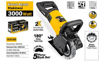 Sgs SGS5300 Kanal Açma Makinesi 3000w