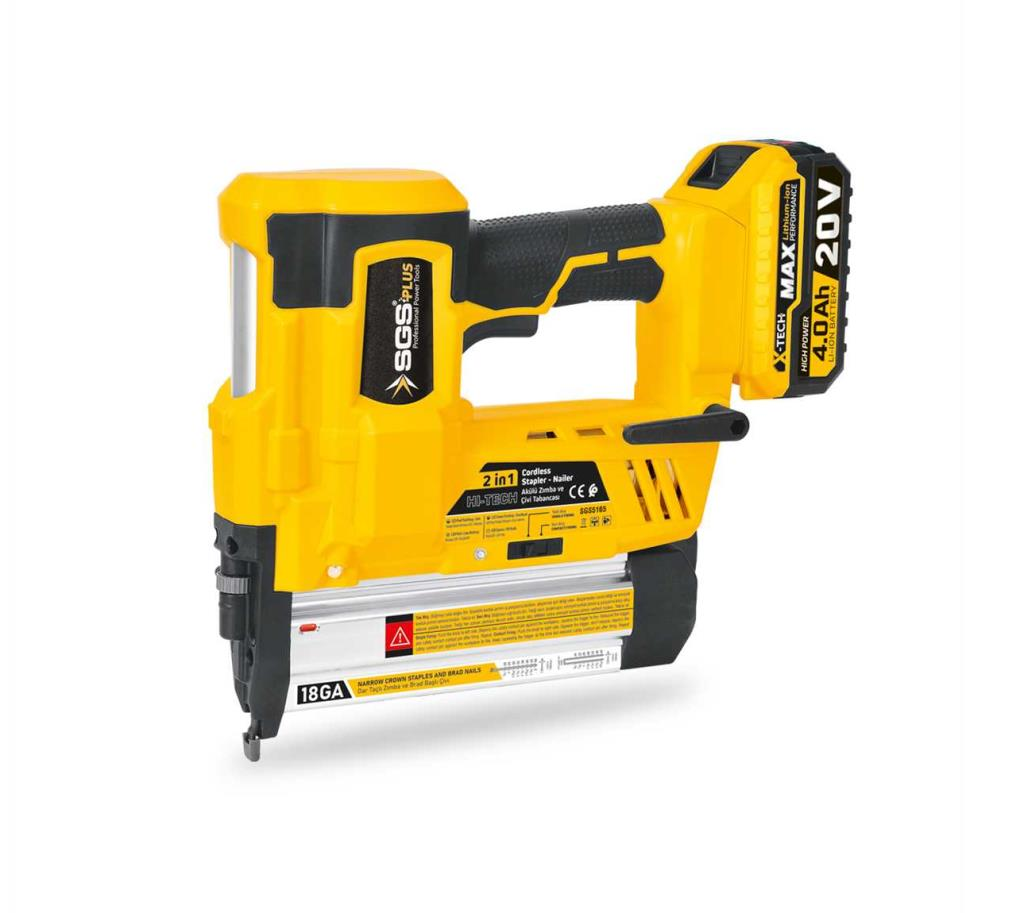 Sgs SGS5165 Tek Akülü 20V 4.0Ah Zımba Tabancası