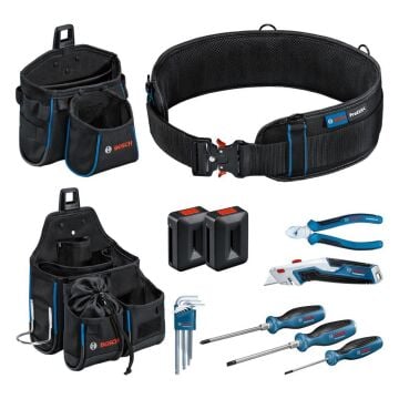 Bosch Profesyonel Alet Kemeri ve El Aleti Seti 11 Parça - 1600A02H5C