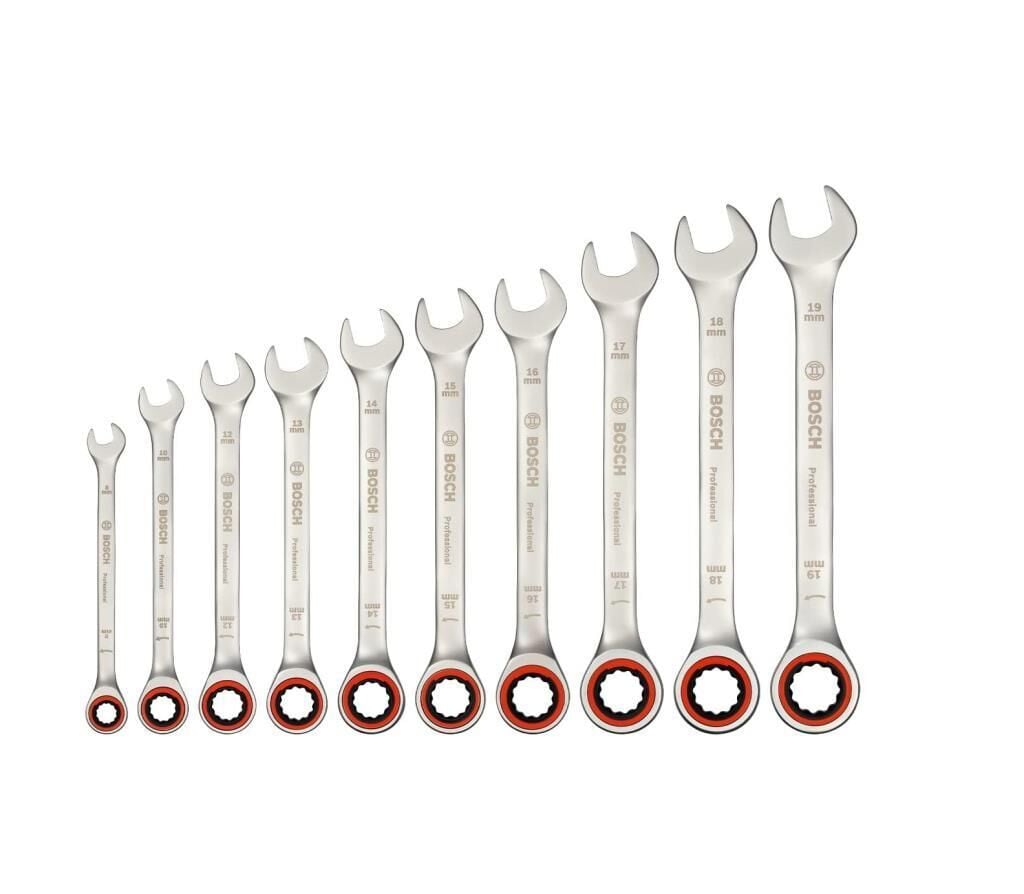 Bosch Professional Cırcır Anahtar Seti 10 Parça - 1600A02AU0