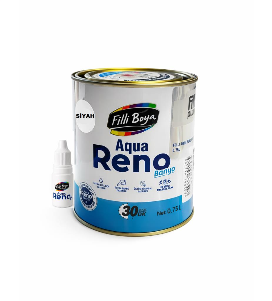Filli Boya Aqua Reno Banyo Siyah 0.75 Lt