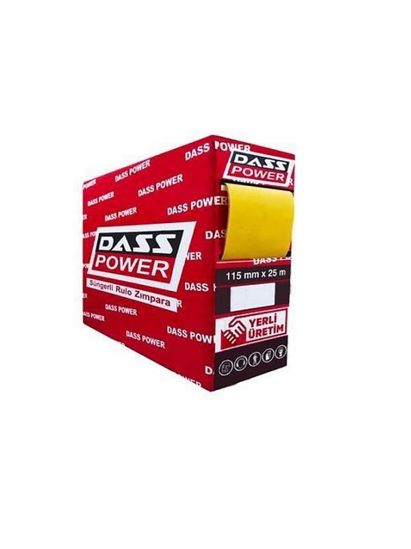 Dass Power Sünger Rulo Zımpara 115 mm 180 Kum 1 metre