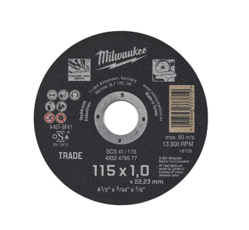 Milwaukee Scs 41 İnox Kesme Taşı 115x1.0mm 10Lu