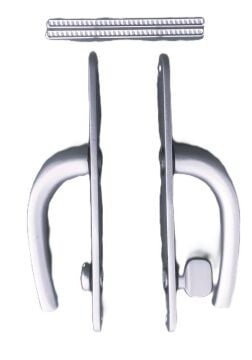 Alüminyum Aynalı Sosis Kapı Kol Wc Eloksal Mat