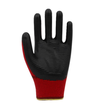 Beybi Pn5 Zebra Poly.Örme Kırmızı Siyah Eldiven