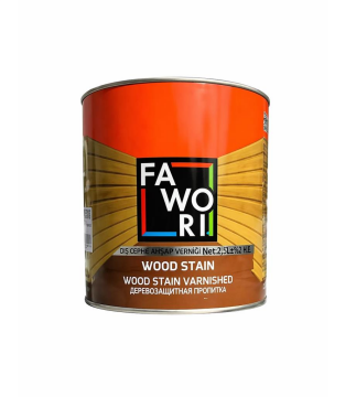 Fawori Wood Stain Ahşap Verniği Şeffaf 2.5 Lt.