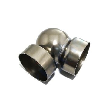 50mm Boş Küre Dirsek Bronz 4'lü Paket