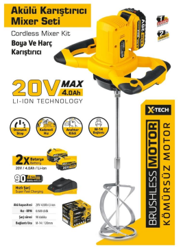 Sgs SGS5440 Akülü 2x4.0Ah Boya ve Harç Karıştırıcı